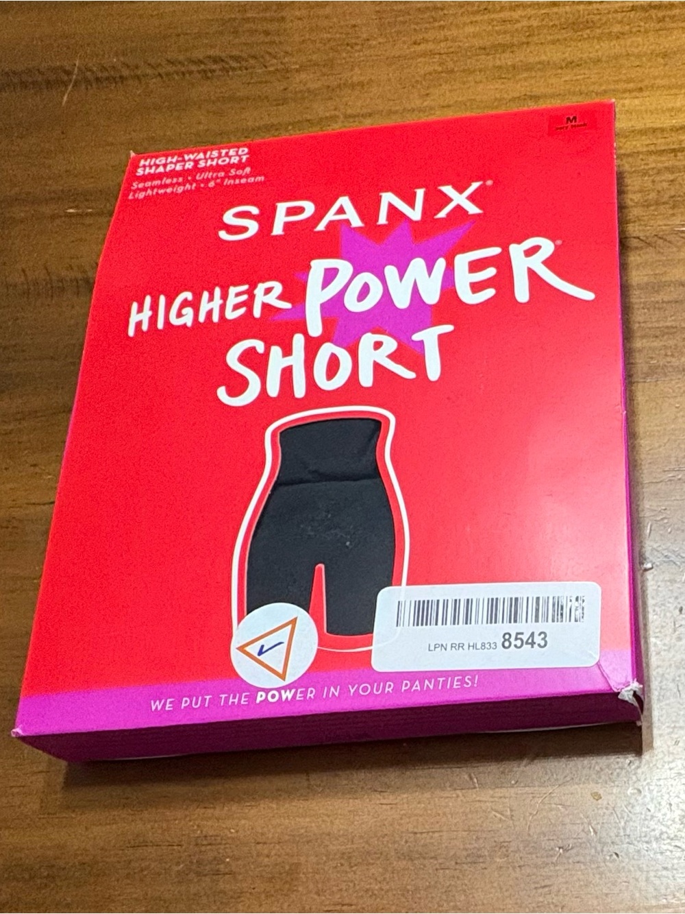 NWT SPANX M Higher Power Short - Very Black